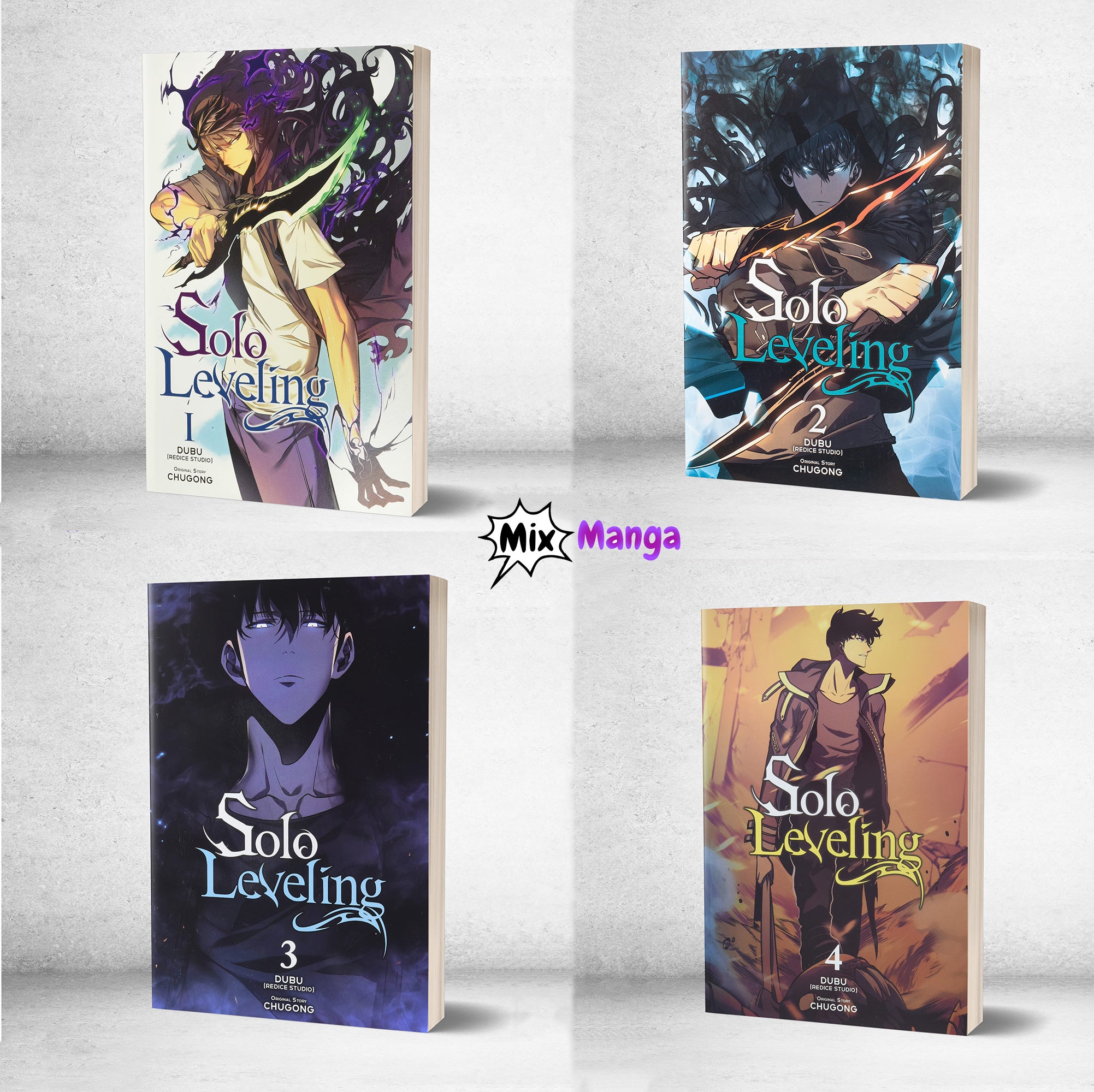 Solo Leveling Series Vol 1-4: 4 Books Collection Set – Mix Manga Store